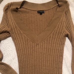 Express - tan - sweater - xs
